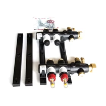 Műanyag osztó-gyűjtő 2 körös, átfolyásmérős